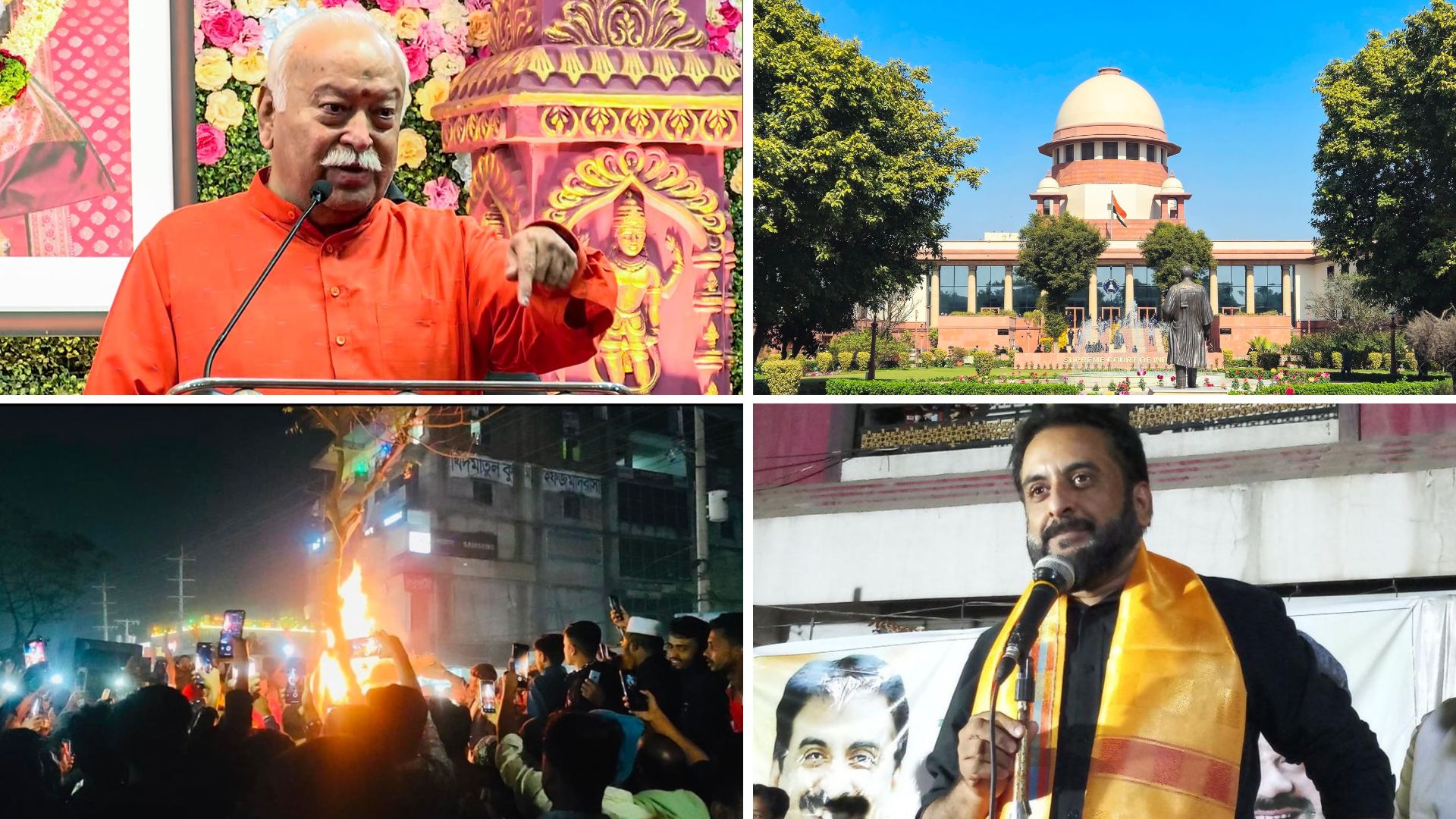 Top News: AIMIM Leader Threatens CM Nitish Kumar; Fake Sadhus Arrested in Uttarakhand, Hindu Man Lynched in Bangladesh