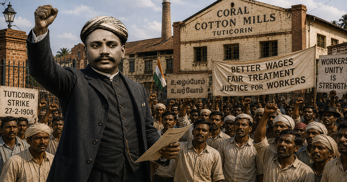 How V.O. Chidambaram Pillai Led 1,700 Workers During the Coral Mill Strike to Rise Against the British Oppression