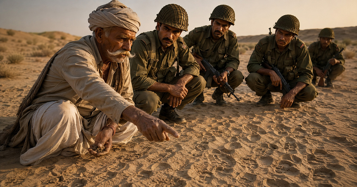 Ranchordas Pagi: The Desert Tracker Who Located 1,200 Pakistani Soldiers Through Footprints & Enabled India’s Victory at Rann of Kutch
