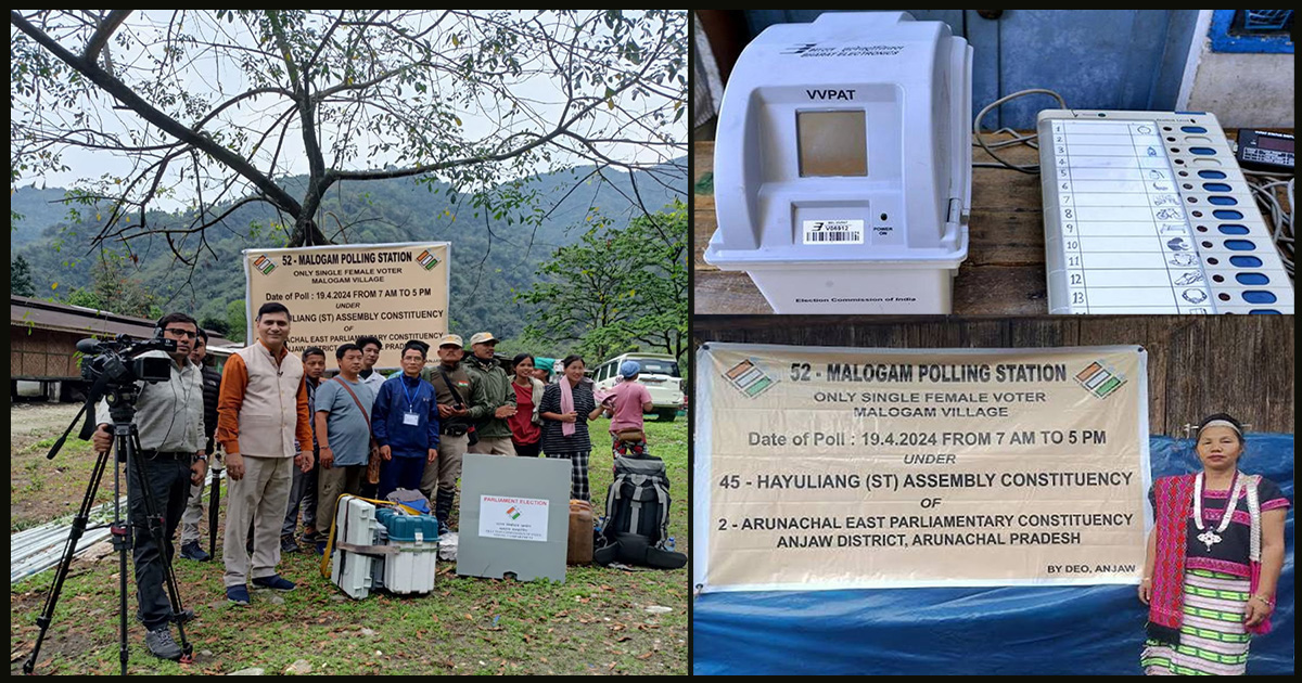Every Vote Matters: How Election Officials Trek 40 Kms Through Arunachal for Malogam’s Single Voter