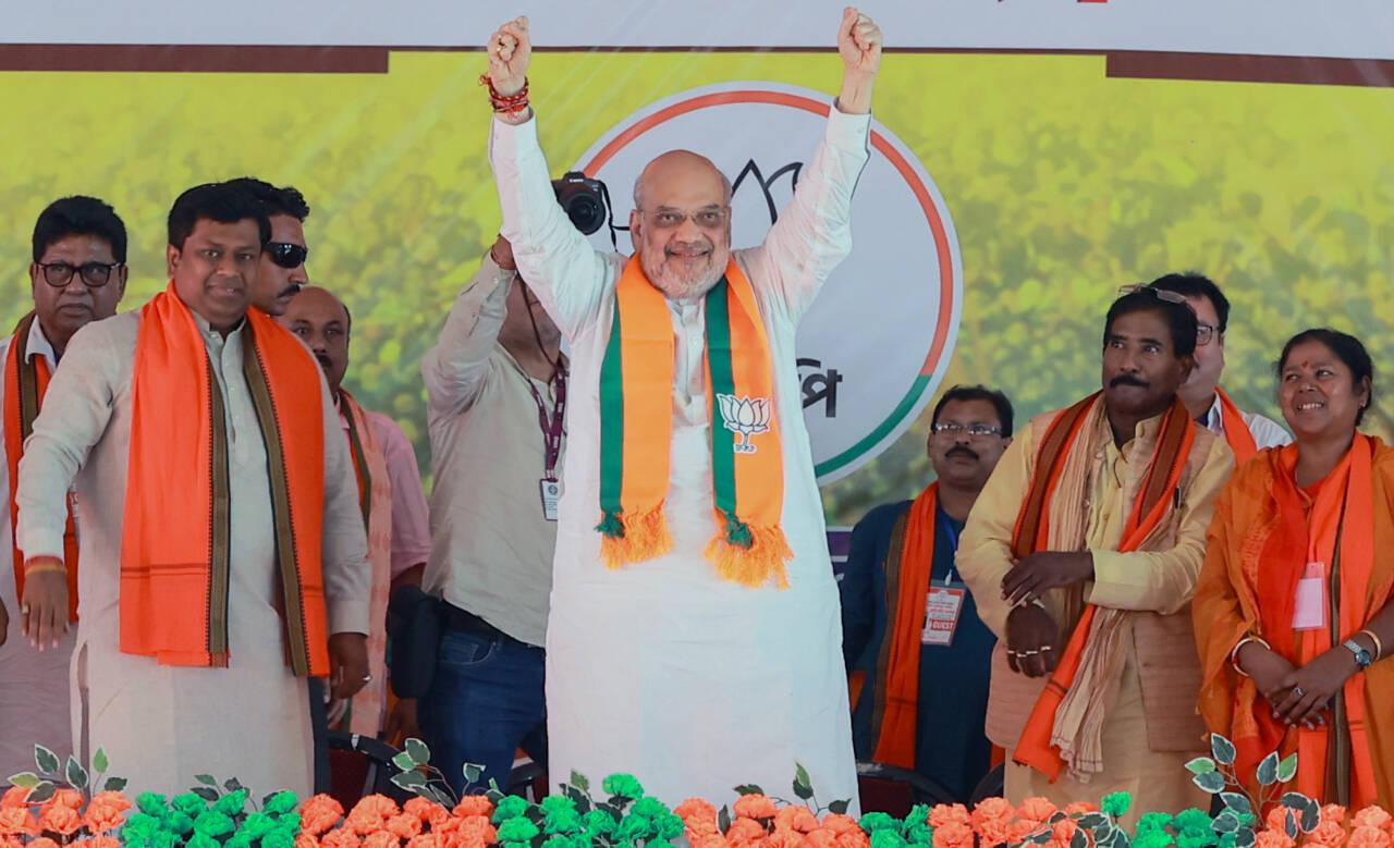 Union Home Minister Amit Shah Likens Mamata Banerjee to “Hirak Rani” in Fiery Campaign Speech