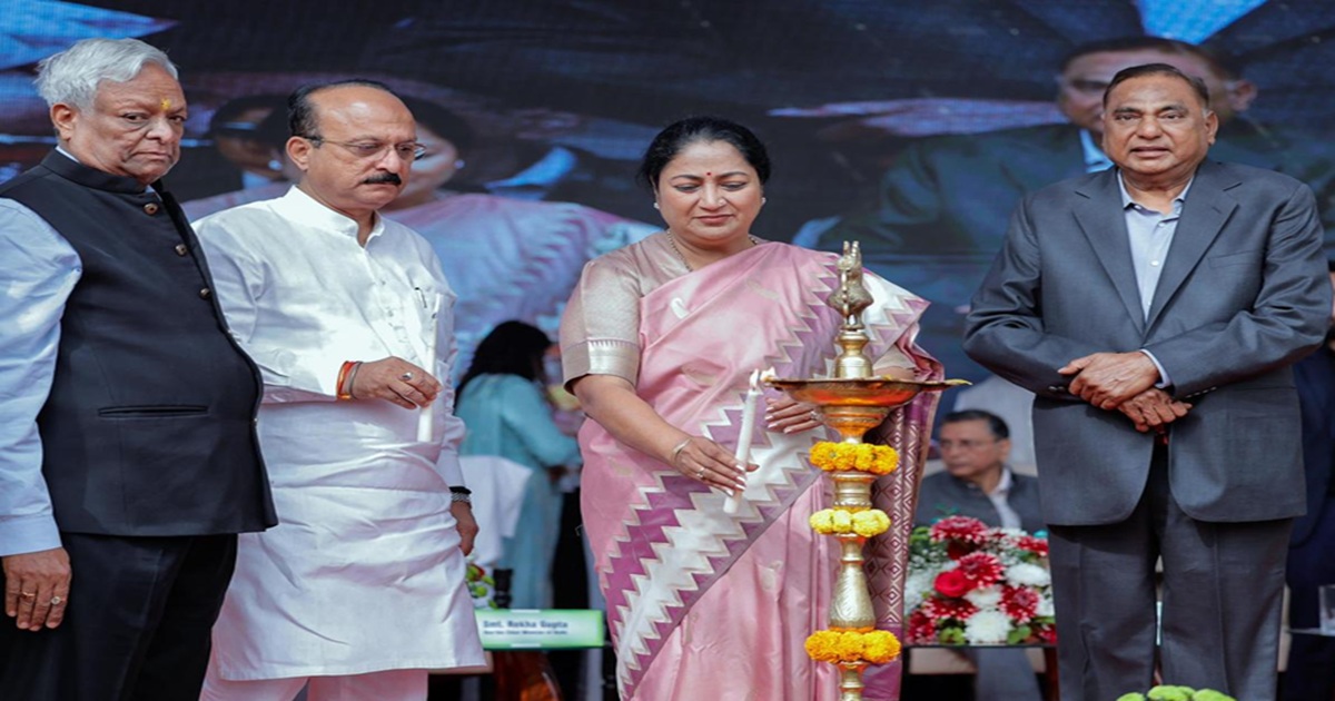 CM Rekha Gupta Launches Underground Power Project (Image Credit- The Hindu)
