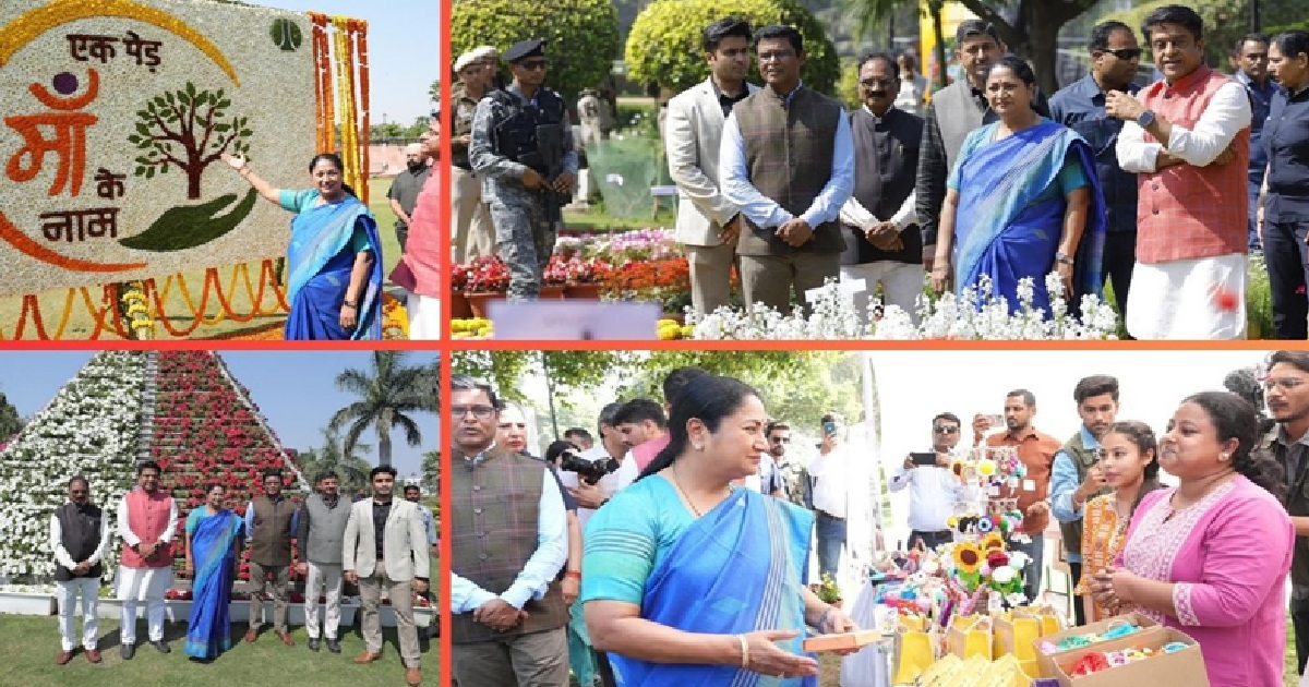CM Rekha Gupta Opens Flower Festival in Connaught Place Showcasing ...