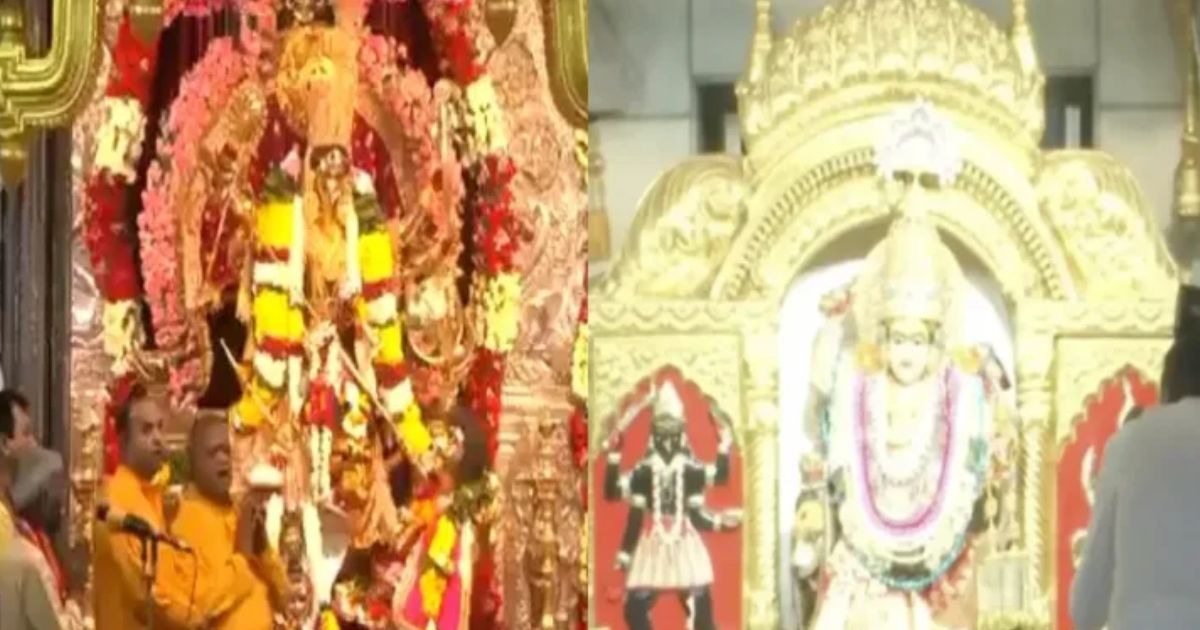 Aarti Performed At Shri Aadya Katyayani Shaktipith And Jhandewalan Mandir On Eighth Day Of Chaitra Navratri