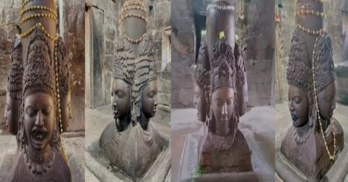 A Spiritual Landmark Featuring Lord Shiva’s Four Arms: Shivling At Chaumukhnath Mandir