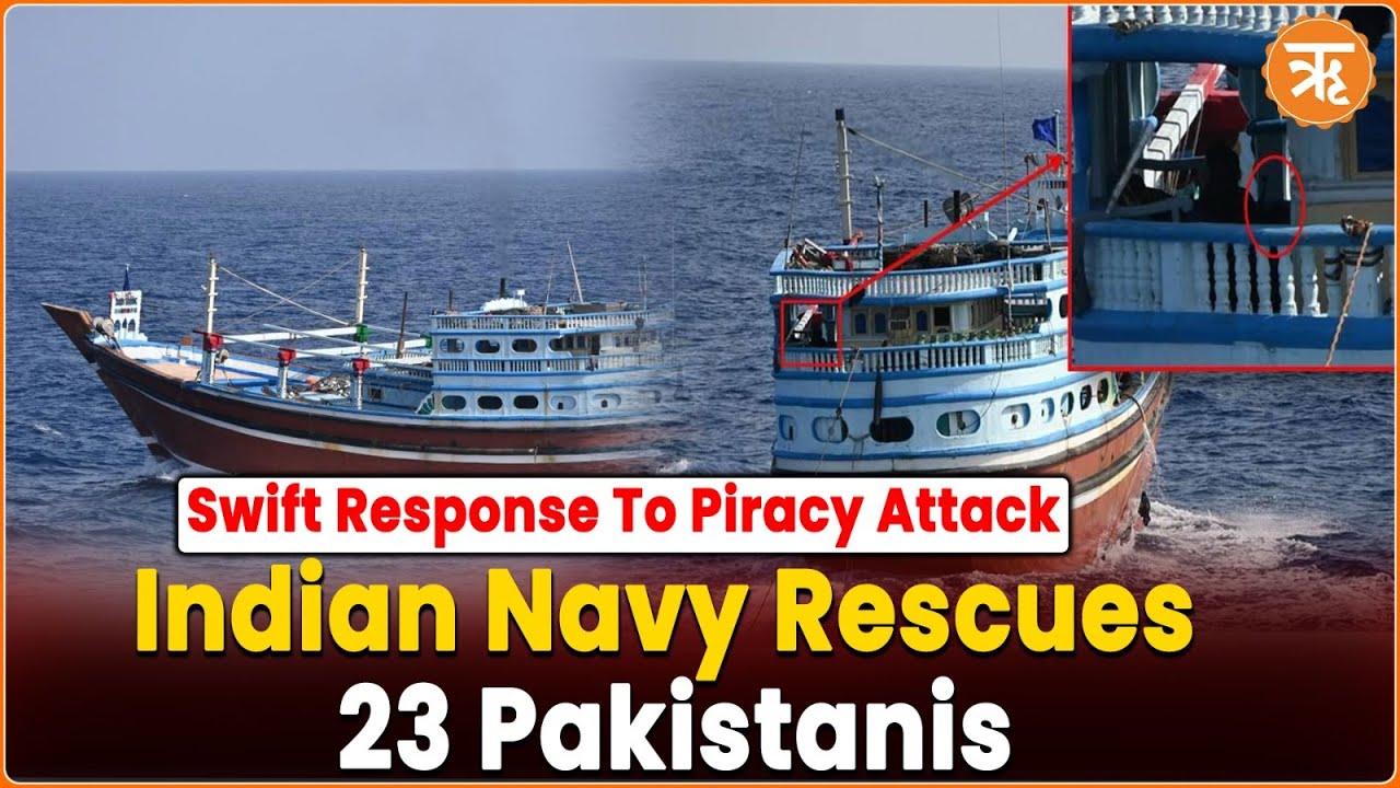 IndianNavy Rescues 23 Pakistani Fishermen from Somali Pirates in 12-Hour-Long Operation