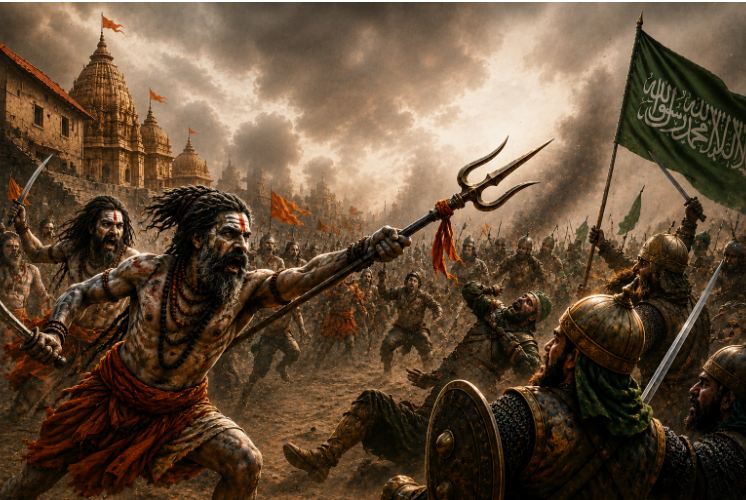 The Battle of Kashi in 1664: When Naga Sadhus Crushed the Mughal Army to Defend Kashi Vishwanath