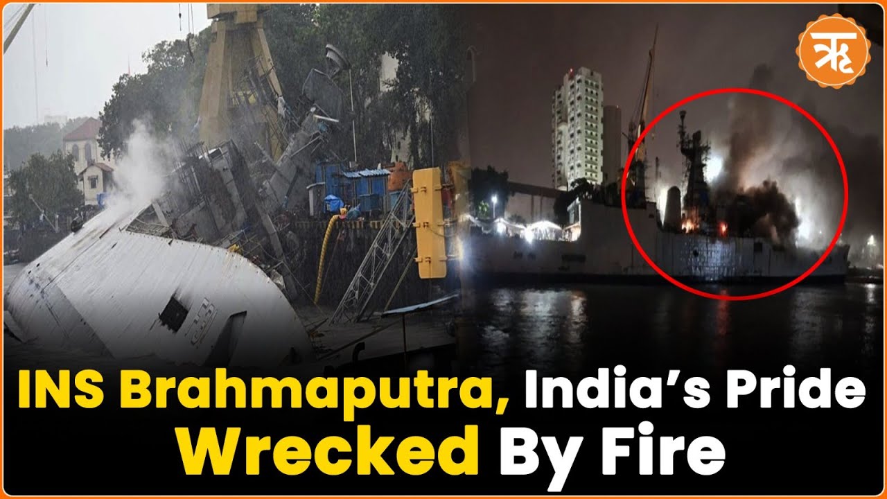 Tragedy Unfold: INS Brahmaputra Damaged in Mumbai Fire, Sailor Missing