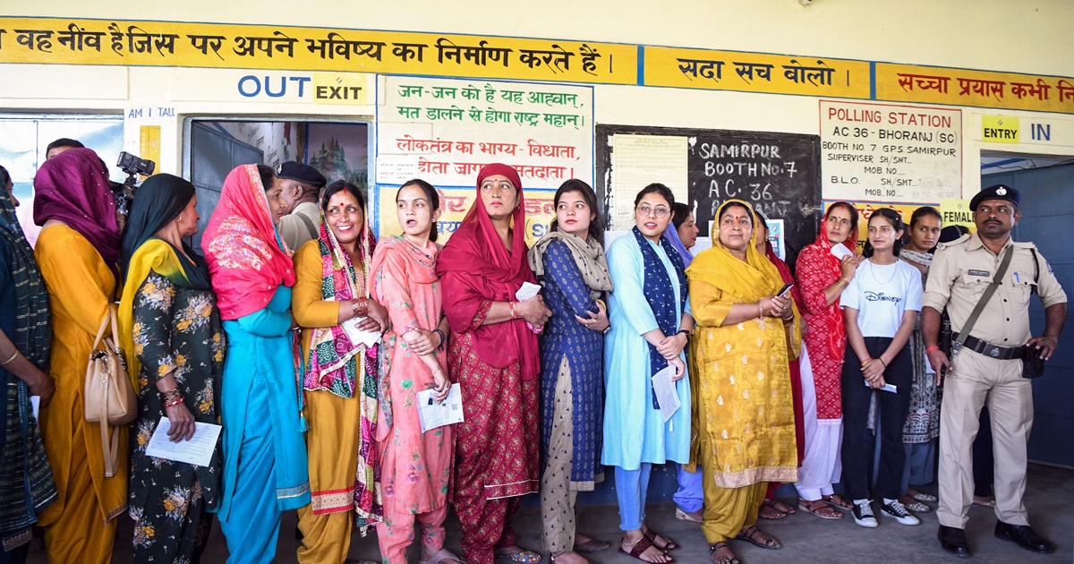 Lok Sabha Elections 2024: Himachal Pradesh Hits High Turnout at 48.63%, Bihar Lags at 35.65% by 1 PM in 7th Phase
