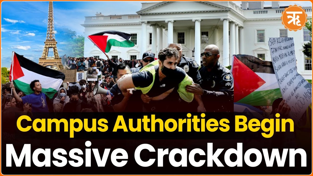 US Campus Crackdown On Student Protesters For Ignoring Dispersal Order