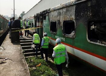 Political Unrest Escalates: 4 Killed as Train Set Ablaze in Bangladesh
