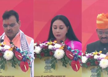 Bhajanlal Sharma Sworn In as Rajasthan CM, Diya Kumari and Prem Chand Bairwa as Deputy CMs