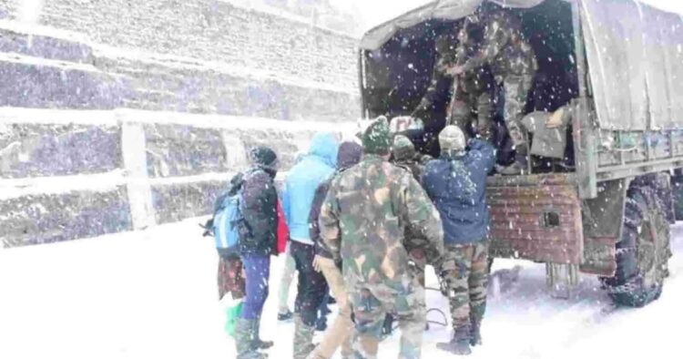 Indian Army Heroically Rescues 800 Tourists Trapped in Sikkim Snowfall