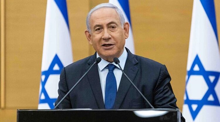 Israeli Prime Minister Benjamin Netanyahu had a phone meeting with his advisors