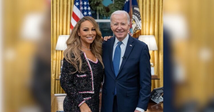 Mariah Carey and Twins Bring Holiday Sparkle to White House with President Biden