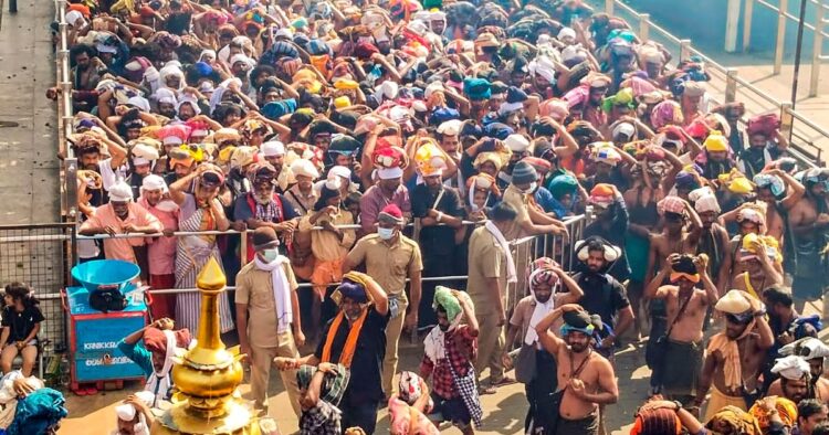 Mismanagement at Sabarimala Temple Lead to Death of 2, Govt. Claims People are “Portraying” Crowd 