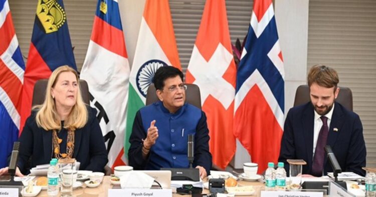 Piyush Goyal Advances FTA Talks with EFTA Delegation (Image- @PiyushGoyal X)