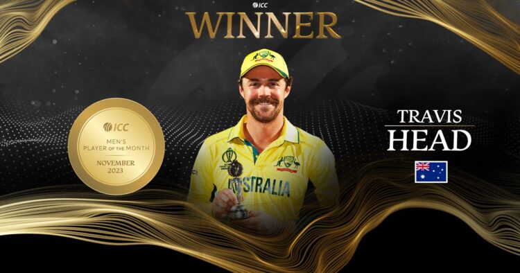Travis Head Clinches ICC Men's Player of the Month for November 2023