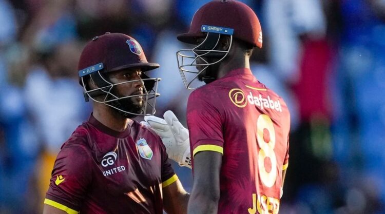 Shai Hope shared in the post-match presentation that he draws inspiration from MS Dhoni