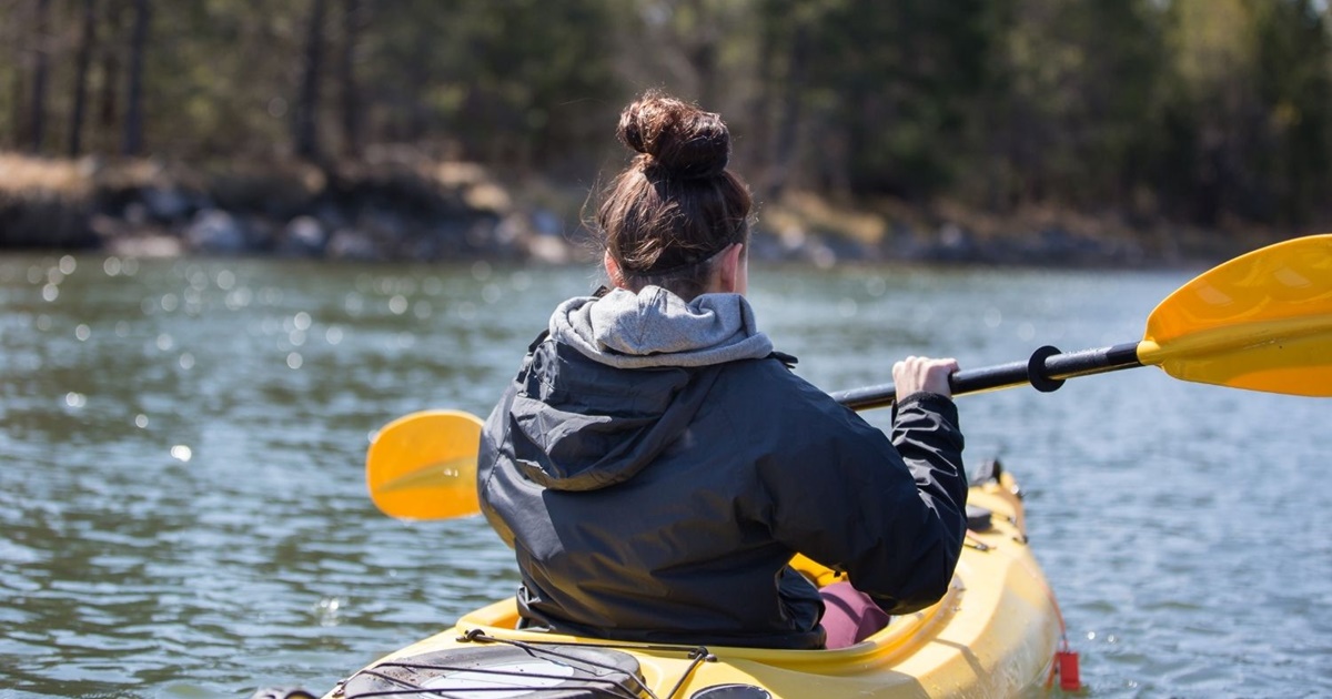 Canoeing at Minicoy Island