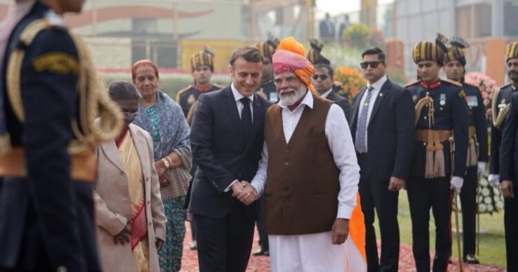 French President Macron Explores Nizamuddin Dargah in Delhi with Minister Jaishankar