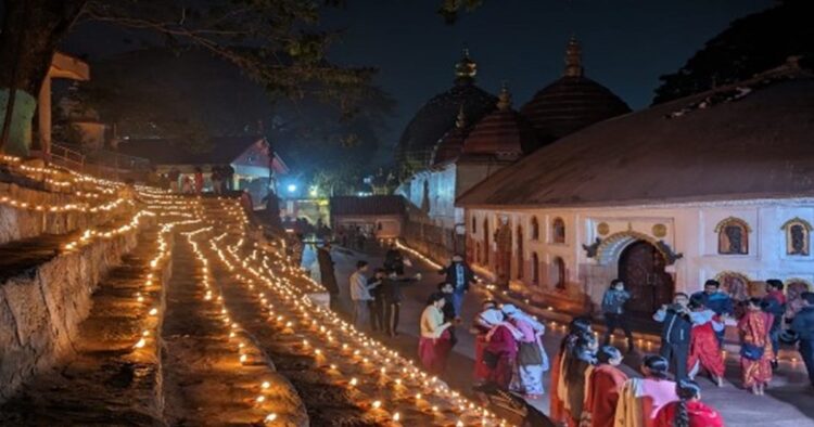 Guwahati’s Kamakhya & Basistha temples aglow with one lakh ‘Ram Jyotis’