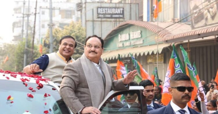 JP Nadda concerned over Assam stability in light of Congress’ power misuse in dismissing 90 govts