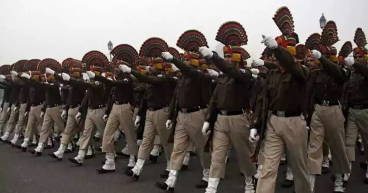 French Marching and Band Teams Rehearse for Republic Day Parade