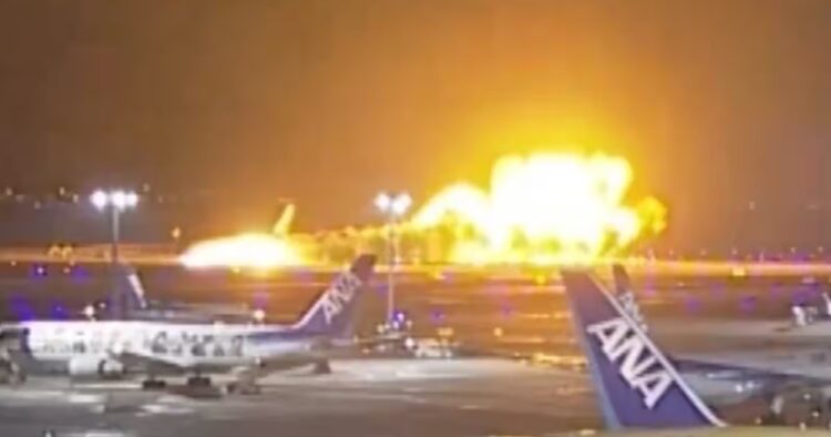 Plane Catches Fire, Breaks in Half on Tokyo Runway During Landing