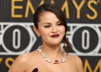Selena Gomez Shines at Emmy Awards 2024 with Benny Blanco: Stunning See-Through Gown Steals the Spotlight