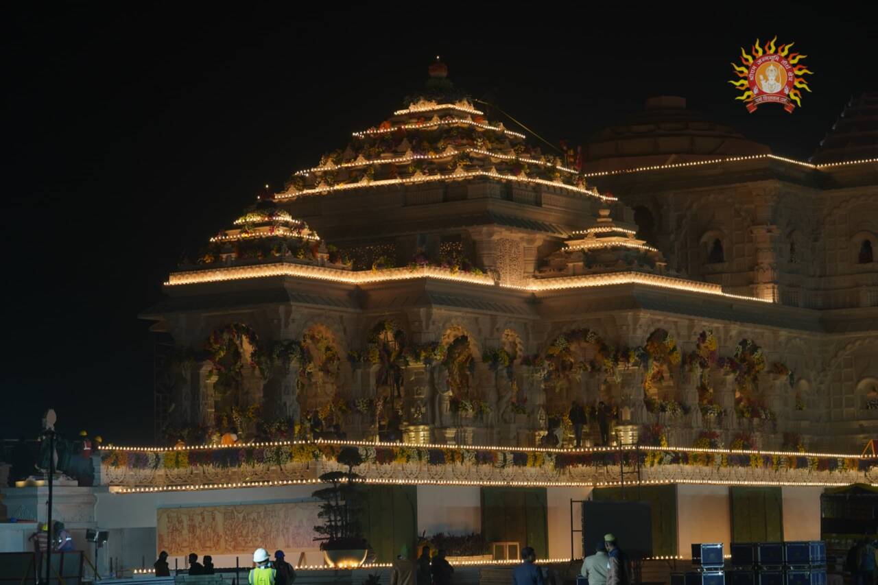 The Ayodhya Rammandir is constructed using Nagara-style temple architecture from the later Gupta period. (Shri Ram Janmbhoomi Teerth Kshetra @ShriRamTeerth)