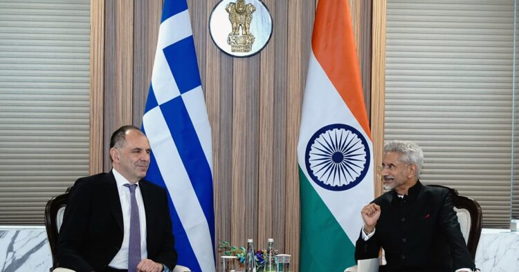 External Affairs Minister S Jaishankar and his Greek counterpart, Giorgos Gerapetritis on Tuesday discussed the strengthening of Bharat-Greece and Bharat-Europe cooperation.