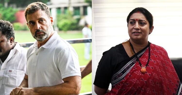 Smriti Irani Hits Out At Rahul Gandhi Over His Varanasi Remarks