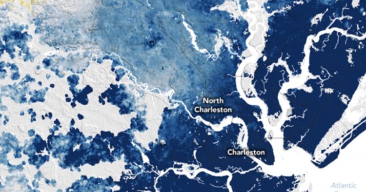 ‘The increasing sea levels are not only frightening the United States East Coast but are also vanishing some of the major cities of the country like New York and Baltimore’, as per NASA images.