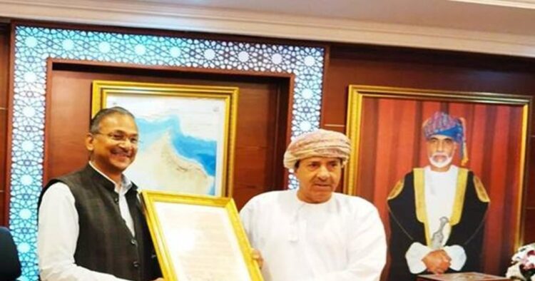 Bharat shared over 70 archival documents with Oman, which dated from 1793 to 1953 that covered the British Raj period, and were available in the National Archives of India.