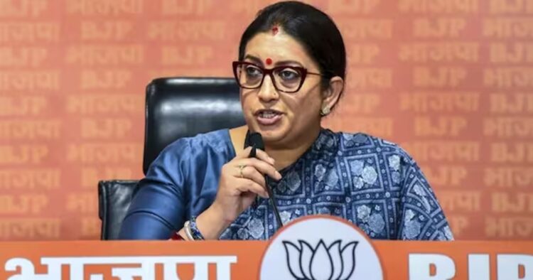 Union Minister Smriti Irani criticized the Mamata Banerjee government over the allegations of women in Sandeshkhali, South Bengal stating that "young Hindu married women" are being targetted by Trinamool Congress goons.