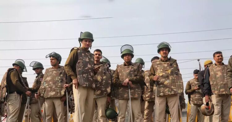 "If they are coming aggressively, we have to show more aggression. Then only we can stop them. If they are aggressive, we need not be defensive," Special Commissioner of Police (Law and Order) Ravindra Yadav told police personnel at the Singhu border using a microphone and loudspeaker.