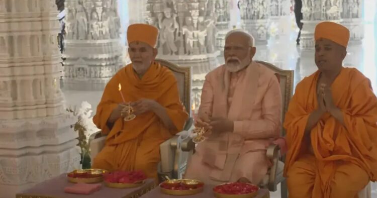 rime Minister Narendra Modi inaugurated the BAPS Hindu temple in Abu Dhabi as he invoked 'Maa Bharti' and said he has dedicated every second of his life to the nation.