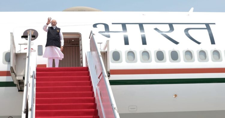 Prime Minister Narendra Modi, who inaugurated the majestic Bochasanwasi Akshar Purushottam Swaminarayan Sanstha (BAPS) Mandir here on Wednesday, inscribed the message of 'Vasudhaiva Kutumbakam' on a stone in premises of the religious place.