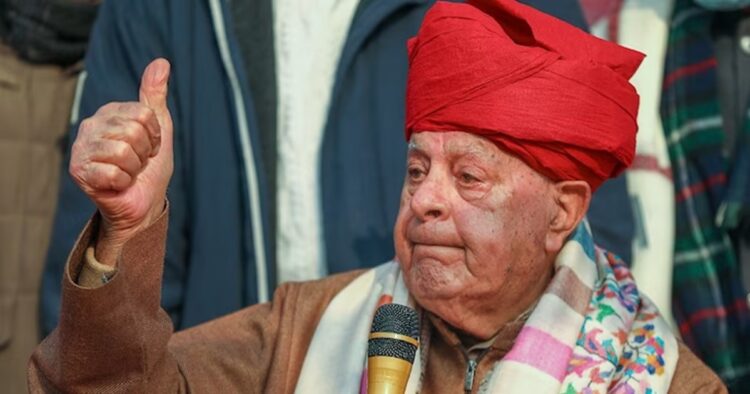 National Conference President Farooq Abdullah announced on Thursday that his party will contest alone on all seats in the upcoming Lok Sabha elections.