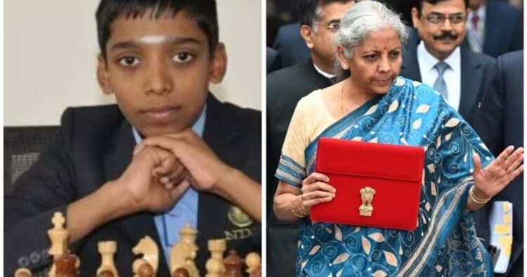 Finance Minister Celebrates Chess Prodigy Praggnanandhaa in Budget Speech