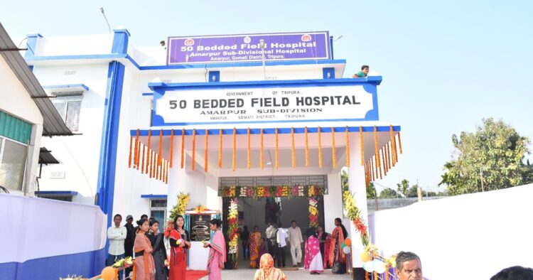 Tripura CM Dr Manik Saha unveils field hospital & OT complex at Amarpur Sub Division