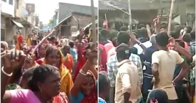 Violent Protest in Sandeshkhali Demanding TMC Leader's Arrest