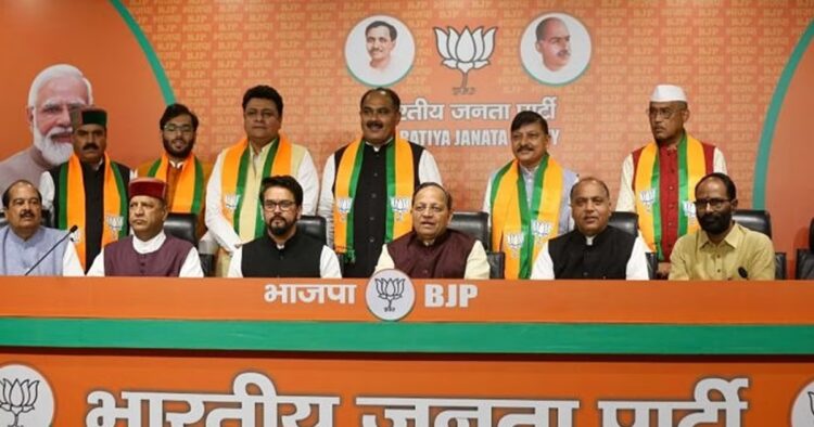 BJP Enlists 6 Former Congress MLAs for Himachal Pradesh Assembly Bypolls