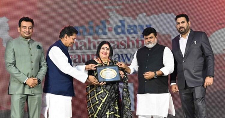 Dr. Uma Rele, the esteemed Principal of Nalanda Nritya Kala Mahavidyalaya, Mumbai, has been conferred with the prestigious Maharashtra Gaurav Award.