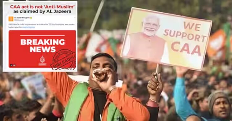 India's Press Information Bureau (PIB) on Tuesday (Mar 12) issued a fact-check rebuttal of claims made by international media outlet Al Jazeera that had labelled the Citizenship Amendment Act (CAA) "anti-Muslim".