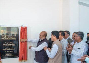 Chief Minister N Biren Singh unveiled the State Institute of Hotel Management-SIHM constructed at Nongmaiching under the sponsorship of the Union Tourism Ministry on Thursday. Besides he inaugurated Manipur’s first water amusement park at Thenguchingjin, Awangpotshangba in Imphal East district on Wednesday.