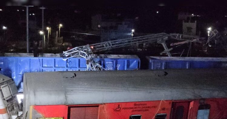 Near Madar railway station in Ajmer, Rajasthan, four coaches and engine of a superfast train derailed. The incident took place at 1 am in the night. 