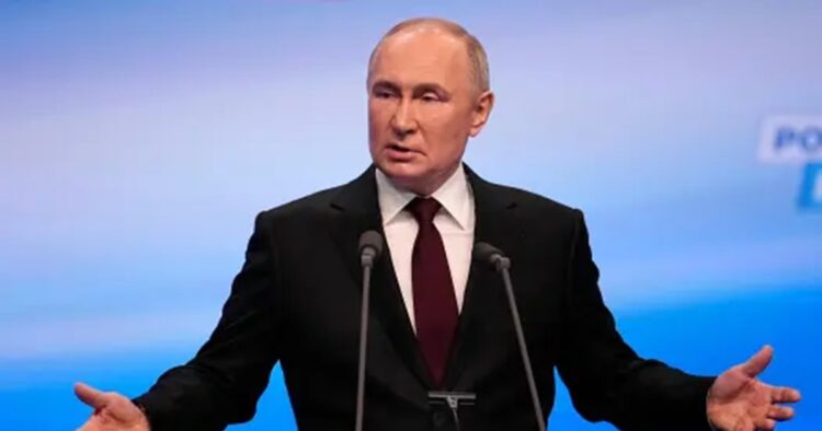 Russian President Vladimir Putin extended his reign over Russia in a landslide election whose result was never in doubt, declaring his determination to advance deeper into Ukraine and swaying new threats against the West.