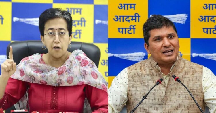 Delhi Police detained Aam Aadmi Party (AAP) leaders and ministers Atishi and Saurabh Bharadwaj on Friday